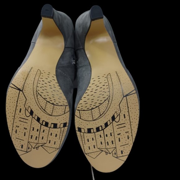 Women's Bella Vita Grey Knee High Heeled Boots sz 7.5 - Picture 8 of 10